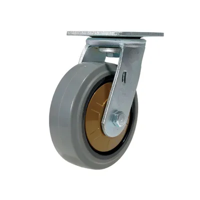 Vestil CST-KSM-6X2MR-S caster wheel shown from an alternate angle