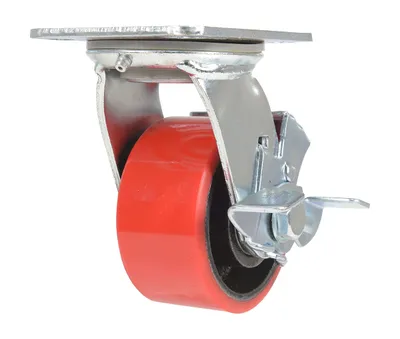 Vestil CST-VE-4X2PU-SWB Polyurethane Swivel With Brake Caster