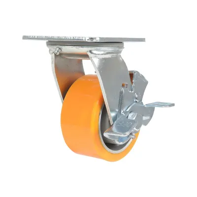Vestil CST-VE-4X2PUA-SWB caster wheel shown from an alternate angle