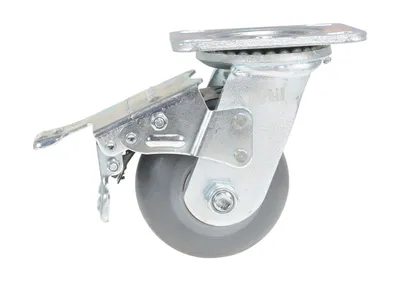 Vestil CST-VE-4X2TPR-SWTB Thermoplastic Rubber Swivel With Total Brake Caster