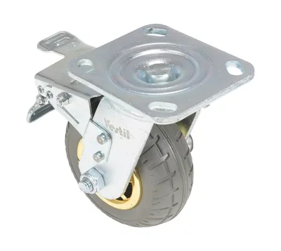 Vestil CST-VE-5X2FF-SWTB Flat-Free Swivel With Total Brake Caster