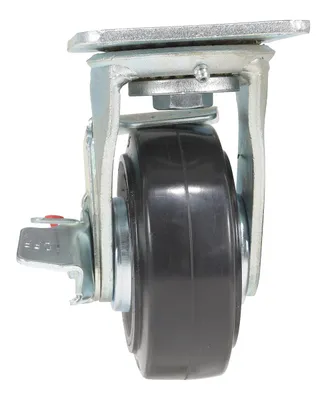 VestilCST-VE-5X2MRA-SWB Rubber Swivel With Brake Caster