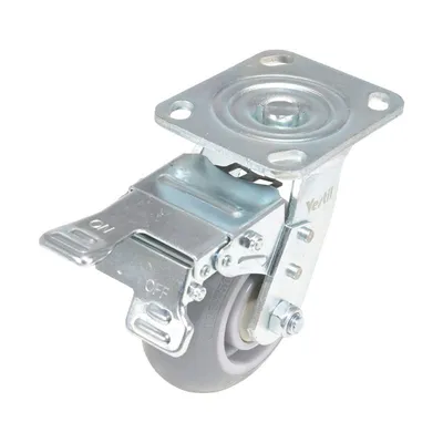 Vestil CST-VE-5X2TPR-SWTB Thermoplastic Rubber Swivel With Total Brake Caster