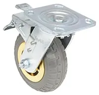 Vestil CST-VE-6X2FF-SWTB caster wheel shown from an alternate angle