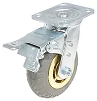 Vestil CST-VE-6X2FF-SWTB caster wheel shown from an alternate angle