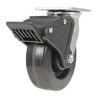 Vestil CST-VE-6X2PH-SWTB caster wheel shown from an alternate angle