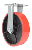 Vestil CST-VE-8X2PU-R caster wheel shown from an alternate angle