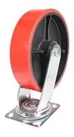 Vestil CST-VE-8X2PU-S caster wheel shown from an alternate angle