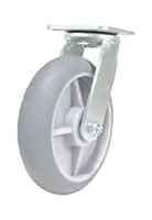 Vestil CST-VE-8X2TPR-S caster wheel shown from an alternate angle
