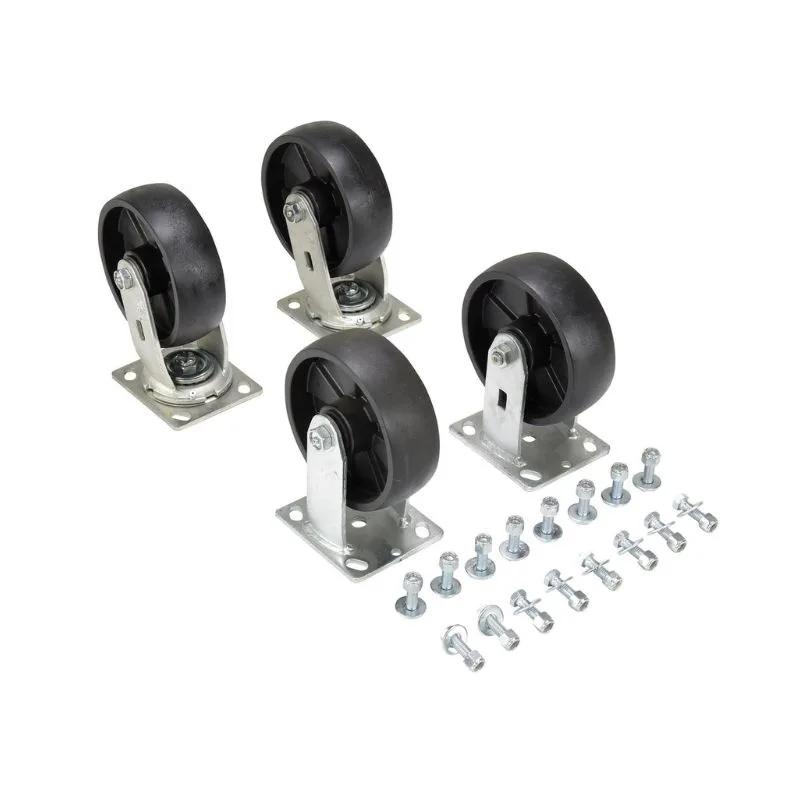 Vestil D-CK4-GFN6-2 Glass Filled Nylon Caster Kit 4800 Lb. Capacity