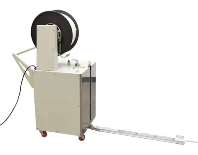 Vestil DBA-130 strapping dispenser shown from an alternate angle
