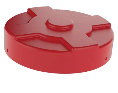 Vestil DC-P-55-RD Polyethylene Drum Cover