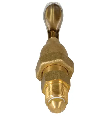 Vestil DFT-ADJ Brass Manual Drum Faucet with Spring Loaded Handle 4
