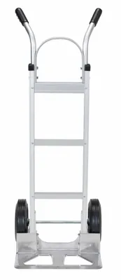 Vestil DHHT-500A-HR Aluminum Dual Handle Hand Truck with Hard Rubber Wheels 3