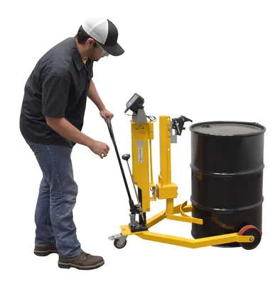 Vestil DRUM-55-SCL Steel Ergonomic Drum Truck with Scale 8