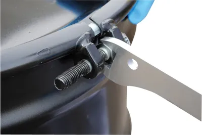 Vestil DRUM-PLB shown from an alternate angle