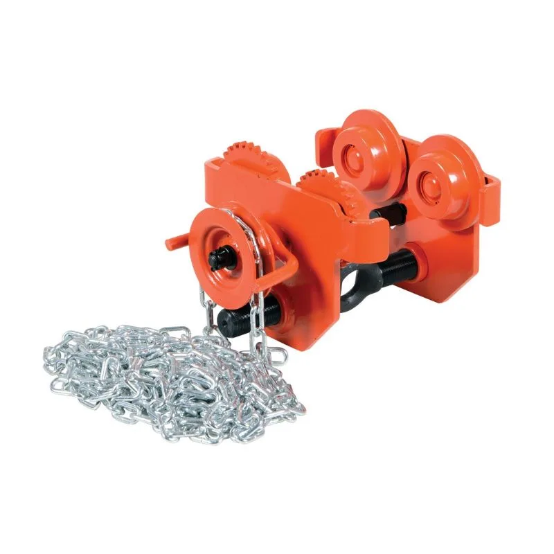 Vestil E-MT-2-C Steel Geared Eye Manual Trolley
