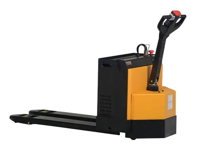 Vestil EPT-2048-45-AGM pallet jack shown from an alternate angle