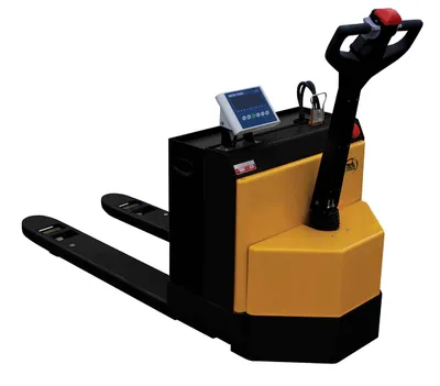 Vestil EPT-2748-45-SCLRPAGM pallet jack shown from an alternate angle