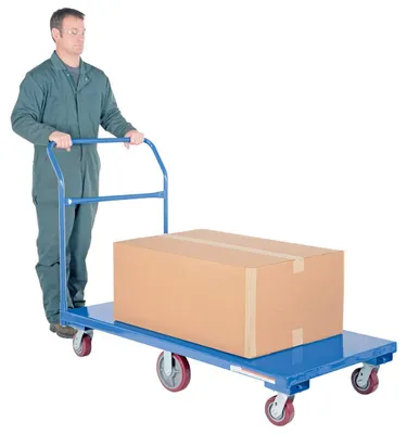 Vestil FLAT-C flatbed cart shown from an alternate angle
