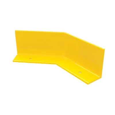 Vestil FSC-14-45D-YL Steel Floor Safety Curb