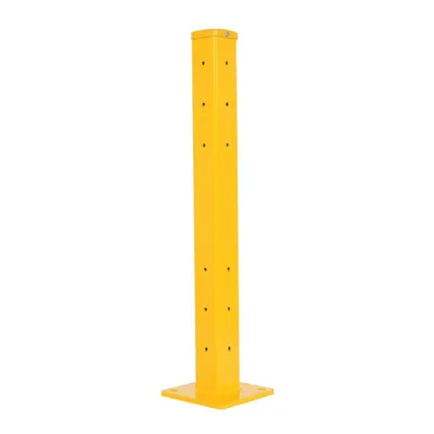 Vestil GR-F3R-BO-TP42-YL Steel Rigid Tube Post Bolt On Style