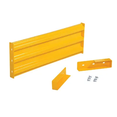 Vestil GR-F3R-DI-3-YL Steel 3 Ribbed Drop In Style Guard Rail