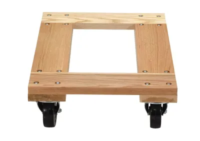 Vestil HDOF-1624-12-NM Hardwood Open Deck Dolly with Non Marking Casters