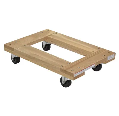 Vestil HDOF-1624-9-NM Hardwood Open Deck Dolly