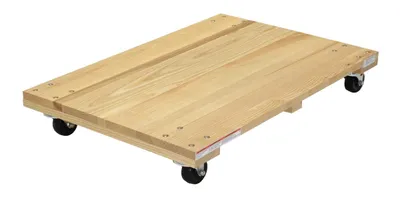 Vestil HDOS-2436-9-NM Hardwood Solid Deck Dolly