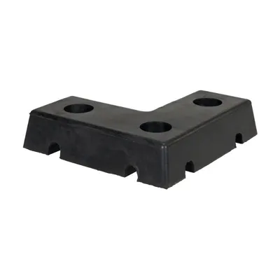 Vestil L-1818-4 Shaped Molded Rubber Bumper