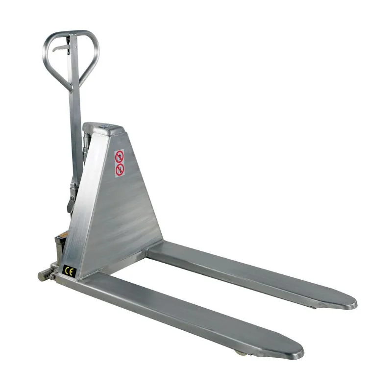 Vestil L-270-HD-SS Stainless Steel Hand Pump Tote Lift (1)