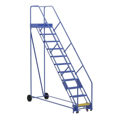 Vestil LAD-11-21-P-EZ Steel Rolling Warehouse Ladder