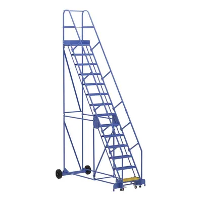 Vestil LAD-14-14-G Steel Rolling Warehouse Ladder
