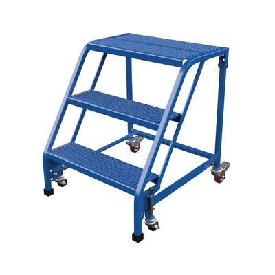Vestil LAD-PW-26-3-P-NHR Steel Standard Slope Ladder (1)