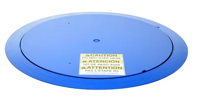 Vestil LP-4000T-45 pallet turntable shown from an alternate angle