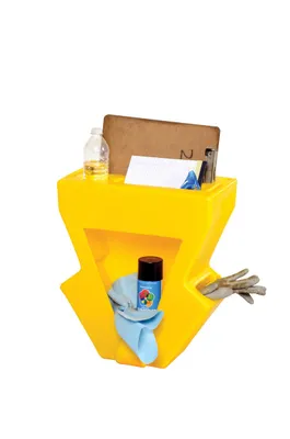 Vestil P-CADDY Yellow Virgin LDPE Pallet Jack Caddy 5