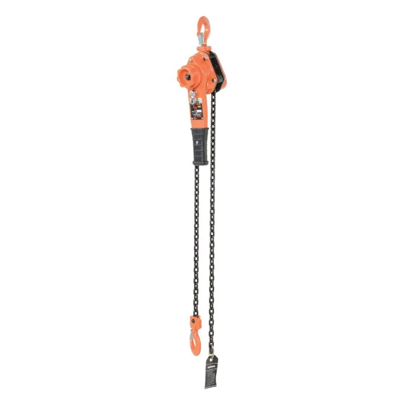 Vestil Steel Professional Lever Hoist 5 Ft. Lift Height 1500 Lb. Capacity