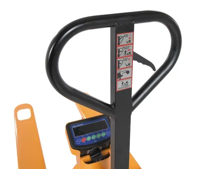 Vestil PM-2748-SCL-LP-E Steel Low Profile Economy Pallet Truck with Scale