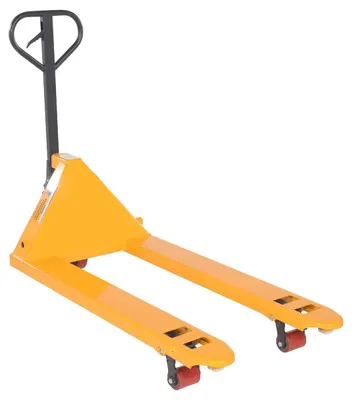 Vestil PM5-2748-Y pallet jack shown from an alternate angle