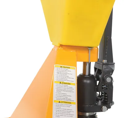 Vestil PM5-2748-Y-UP-001 Steel Plastic Pallet Truck 6