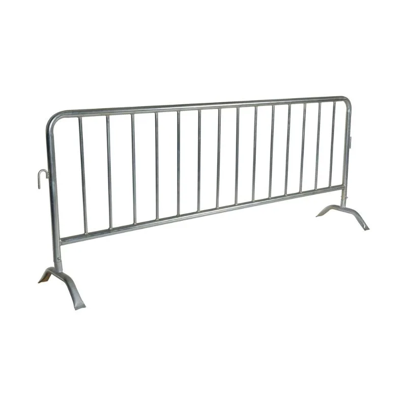 Vestil PRAIL-102-HD-G Steel Heavy Duty Crowd Control Interlocking Barrier with Curved Feet