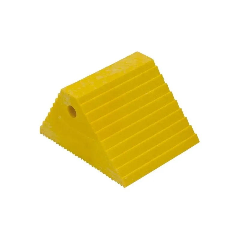 Vestil PWC-DS-YL Recycled Plastic Dual Slope Wheel Chock