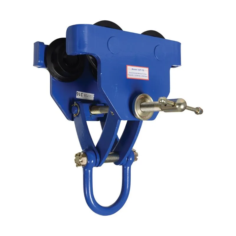 Vestil QIT-12 Steel Quick Install Manual Trolley