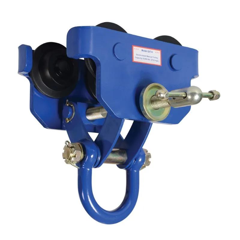 Vestil QIT-6 Steel Quick Install Manual Trolley