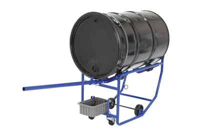 Vestil RDC-100-10 Steel Revolving Drum Cart 4