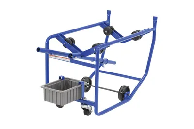 Vestil RDC-100-10 Steel Revolving Drum Cart 1