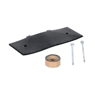 Vestil RSH-108-EM-A Rubber Male End Cap Asphalt Hardware