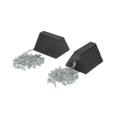Vestil RWC-8OH-15-HD Molded Rubber Wheel Chock Chain Hanger