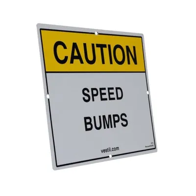 Vestil SBS-1012 Reflective Speed Bump Sign